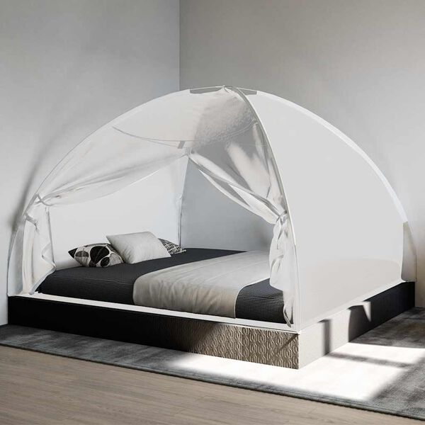 vidaXL myggenet med døre 200x180x135 cm trådnet hvid