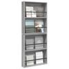 vidaXL Magasin Rack 2 pcs Gr&aring; Sonoma 60 x 12 x 70 cm Konstrueret tr&aelig;