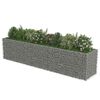 vidaXL gabion-højbed 450x90x100 cm galvaniseret stål