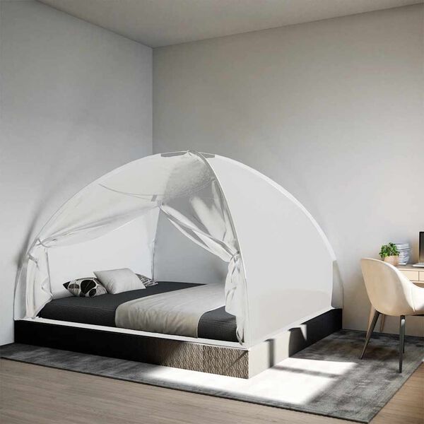 vidaXL myggenet med døre 200x180x135 cm trådnet hvid