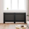 vidaXL radiatorskjuler 172x19x81,5 cm MDF sort