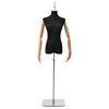 vidaXL Justerbar mannequin 165-213 cm med base Kvinde PP Sort