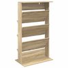 vidaXL Magasin Rack Sonoma eg 70 x 41 x 126 cm Konstrueret tr&aelig;