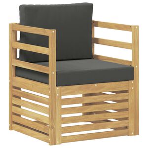 vidaXL Udend&oslash;rs sofa Polyester Hvid og antracitgr&aring;