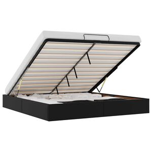 vidaXL osmannisk sengeramme uden madras 200x200 cm kunstl&aelig;der sort