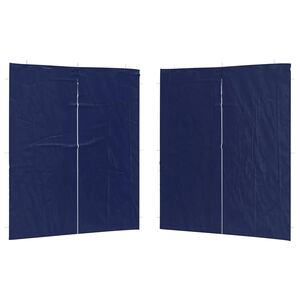 vidaXL Festasidev&aelig;g 2 stk. 200 x 195 cm Bl&aring; PE og st&aring;l