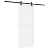 vidaXL Skyded&oslash;r ORKDAL 86 x 198,5 cm Konstrueret tr&aelig; Hvid og sort