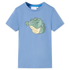 vidaXL T-shirt til b&oslash;rn str. 128 bl&aring;