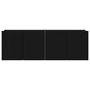 vidaXL TV v&aelig;gskab 2 pcs Sort 59,5 x 31 x 40 cm Konstrueret tr&aelig;