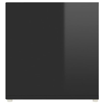 vidaXL tv-skab 107x35x37 cm spånplade sort højglans
