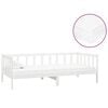vidaXL daybed med madras 90x200 cm massivt fyrretr&aelig; hvid