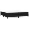 vidaXL kontinentalseng med madras 200x200 cm stof sort