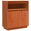 vidaXL Sideboard Voks brun 70 x 34 x 80 cm Massiv fyrretr&aelig;