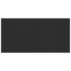 vidaXL Vindueskarm Sort med tr&aelig;struktur 100 x 45 x 4,5 cm PVC