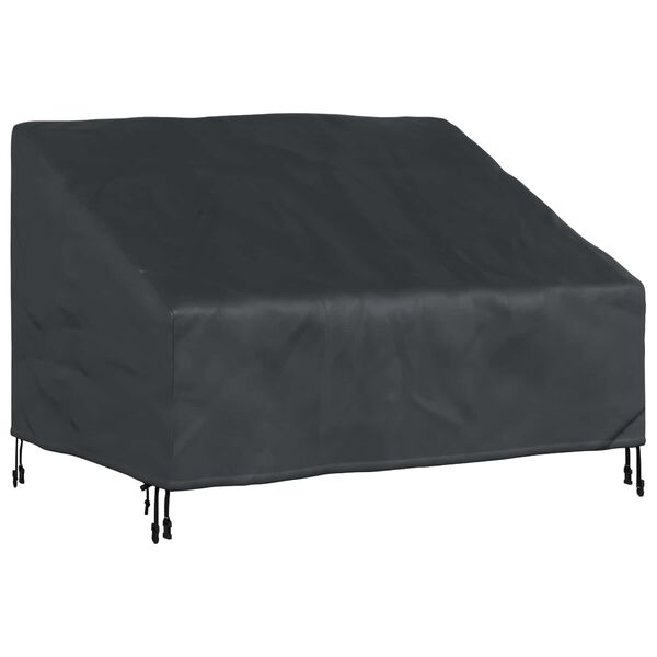 vidaXL Haveb&aelig;nkkappe Sort 130 x 95 x 40 / 80 cm 420D Oxford Stof