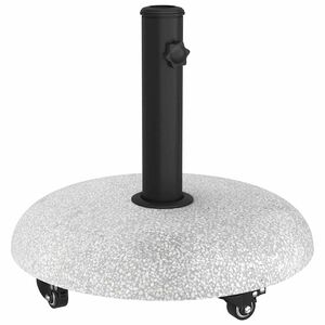 vidaXL Parasolfod 21 kg Lysegr&aring; Beton Rund