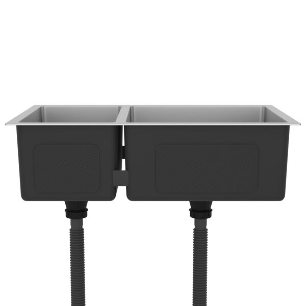 vidaXL køkkenvask rustfrit stål