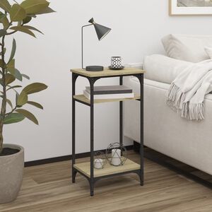 vidaXL sidebord 40x30x75 cm konstrueret tr&aelig; sonoma-eg
