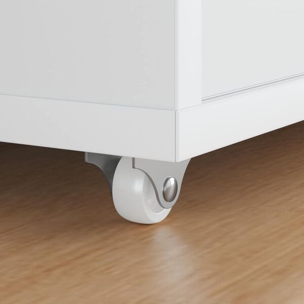 vidaXL Hjul 12 pcs Hvid 42 x 11,5 x 29 mm Jern