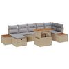 vidaXL Havesofa S&aelig;t 8 stk. Beige polyrattan