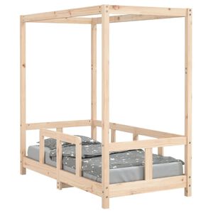 vidaXL sengeramme til juniorseng 70x140 cm massivt fyrretr&aelig;