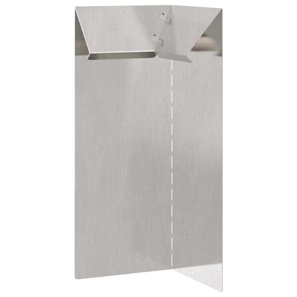 vidaXL Sneglehegn S&oslash;lv 10 x 10 x 25 cm Rustfrit st&aring;l