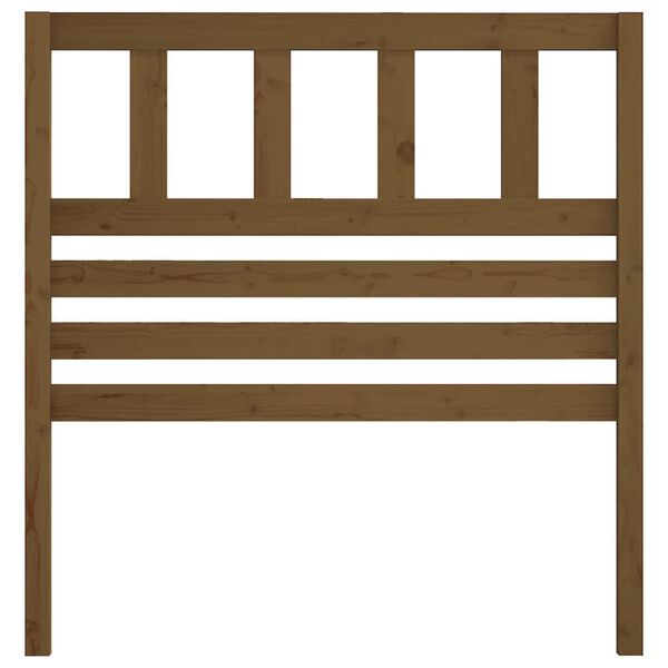 vidaXL sengeg&aelig;rde 106x4x100 cm massivt fyrretr&aelig; gyldenbrun