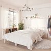 vidaXL sengestel 135x190 cm Double massivt fyrretr&aelig; hvid