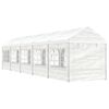 vidaXL pavillon med tag 11,15x2,28x2,69 m polyethylen hvid