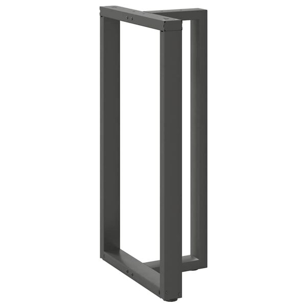 vidaXL barbordsben T-formet 2 stk. antracit 60x35x(110-111) cm st&aring;l