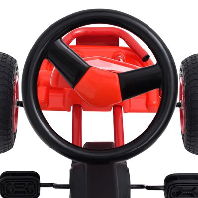 vidaXL pedal-gokart med luftdæk rød