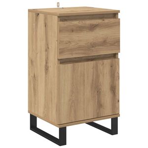 vidaXL Sideboard med skuffe artisan eg 35 x 40 x 70 cm Konstrueret tr&aelig;