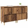 vidaXL Sideboards 2 pcs Gammelt tr&aelig; 60 x 35 x 70 cm Konstrueret tr&aelig;
