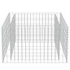 vidaXL gabion-højbed 90x90x50 cm galvaniseret stål