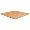 vidaXL firkantet bordplade 70x70x1,5 cm behandlet massivt eg lysebrun