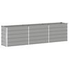vidaXL Plantekasse Lysegr&aring; 290 x 50 x 75 cm Galvaniseret st&aring;l