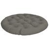 vidaXL Papasan stolspude VIANEN 100% polyester Gr&aring; &Oslash; 120 x 12 cm