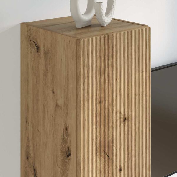 vidaXL TV v&aelig;gskab Artisan eg 30 x 31 x 100 cm Konstrueret tr&aelig;