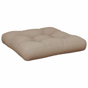 vidaXL pallehynde 50x50x12 cm stof gr&aring;brun