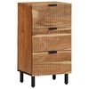 vidaXL Sideboard Naturfarvet 40 x 33,5 x 75 cm Massivt Akacietr&aelig;