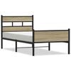 vidaXL sengeramme 90x190 cm uden madras konstrueret tr&aelig; sonoma-eg