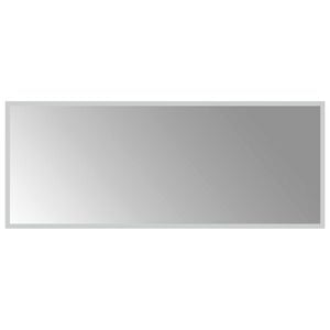 vidaXL LED badev&aelig;relsesspejl Transparent 100 x 40 cm h&aelig;rdet glas