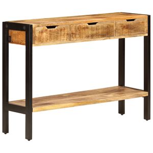 vidaXL sk&aelig;nk med 3 skuffer 110x35x75 cm massivt mangotr&aelig;