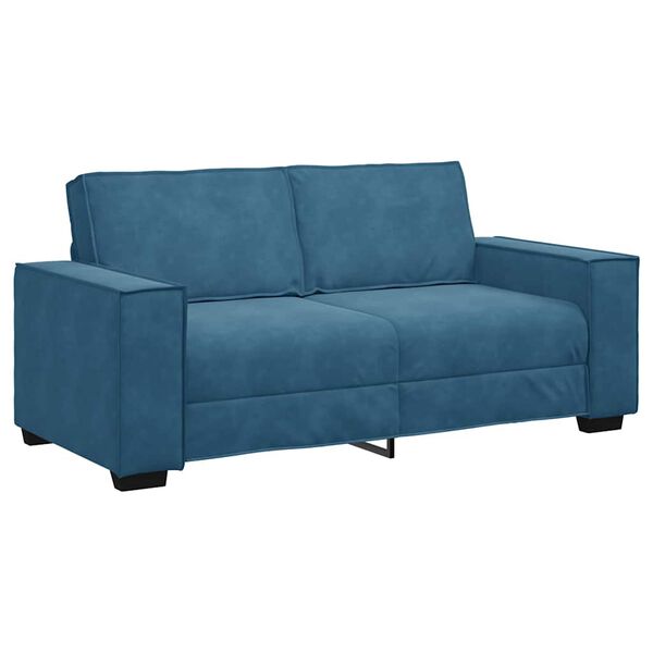 vidaXL 2-personers sofa 140 cm fløjl blå