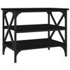 vidaXL sidebord 55x38x45 cm konstrueret tr&aelig; sort