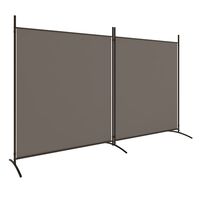 vidaXL 2-panels rumdeler 348x180 cm stof antracitgrå