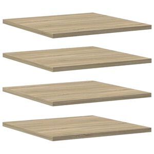 vidaXL boghylder 4 stk. 40x40x1,5 cm konstrueret tr&aelig; sonoma-eg