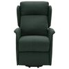 vidaXL løftestol med massagefunktion stof mørkegrøn