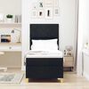 vidaXL Box spring seng med madras med hovedgærde Sort 80 x 200 cm Stof