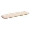 vidaXL Rygpude Beige 200 x 50 cm Mikrofiberstof